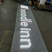 Lettres lumineuses tridimensionnelles personnalisées en acrylique, avec bande LED double face en acier inoxydable, panneau lumineux IP65