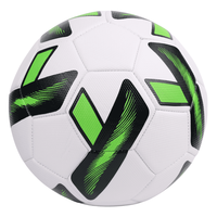 Ballon de football Aiju taille 5 officiel, haute qualité, en cuir PVC durable, chambre à air en caoutchouc, cousu à la machine, logo et couleur personnalisables