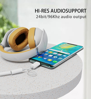 Adaptateur audio USB-C vers 3,5 mm DAC Hi-Fi, câble de type C vers jack pour smartphones et tablettes