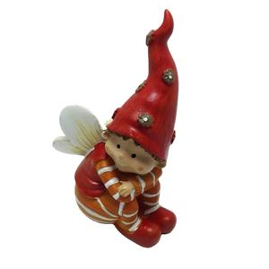 Résine Patio <span class=keywords><strong>D</strong></span>écoratif Gnome Figurine Jouer <span class=keywords><strong>Violon</strong></span> Assis sur Champignon Drôle Jardin Gnome Statue - Product Image 4