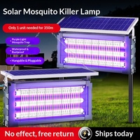 Lampes anti-moustiques électriques solaires, lampe à moustiques, source de lumière LED classée IP65, batterie incluse, pour la maison, le commerce, l'extérieur