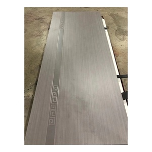 Aluminium #110 Gris 1.4mm Écran de drainage caché en acier inoxydable 6mm + 20A + 6mm Fenêtre à battant en verre trempé à double rupture thermique - Product Image 2