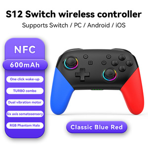 Manette <span class=keywords><strong>de</strong></span> jeu sans fil S12 RGB Phantom Halo, version sans NFC pour <span class=keywords><strong>Switch</strong></span>, PC, Android, téléphone IOS - Product Image 6
