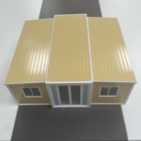 Maison préfabriquée portable de 20 pieds, modèle de conteneur miniature, imperméable, pliable, extensible, pour villa, appartement, hôpital ou atelier