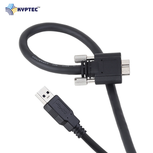 Cable USB 3.0 para Visión Artificial, Macho Tipo A a Macho Micro USB 3.0 con Conector de Bloqueo por Tornillo para Cámara Industrial - Product Image 3