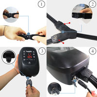 Masseur pour les pieds et les jambes, bottes de récupération sportive à compression d'air, contrôle du temps, pression réglable pour les athlètes AS ALL STAR CE