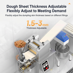 Vertical Automatic Dumpling Filling Machine Press Roll And Auger For Even Stuffing Commercial Dumpling Forming Equipment - Product Image 4