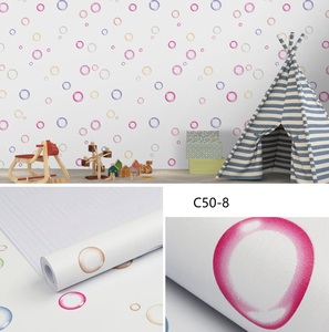 Moderno giallo impermeabile antistatico 3D carta da parati decorazione della parete adesivo <span class=keywords><strong>per</strong></span> la camera dei bambini ragazzo e ragazza - Product Image 3