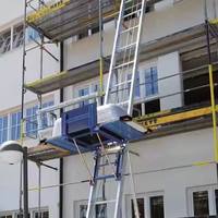 Elevador Móvil Eléctrico Pequeño en Oferta, Elevador de Cuerda de Acero para Techos, Elevador de Paneles Solares, Elevador de Paneles Fotovoltaicos de Vidrio