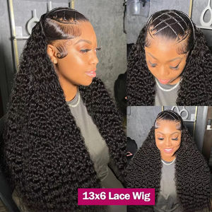 12A <span class=keywords><strong>capelli</strong></span> indiani grezzi parrucca venditore, <span class=keywords><strong>parrucche</strong></span> <span class=keywords><strong>capelli</strong></span> umani pizzo anteriore per donne nere, vera onda profonda HD pizzo frontale parrucca per donne nere - Product Image 3