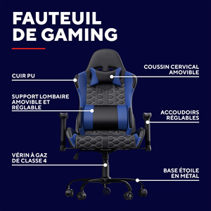 เก้าอี้เล่นเกมจาก Belgium cadeira de escritorio เก้าอี้เล่นเกม sillas สีฟ้าเก้าอี้เล่นเกมสำหรับผู้ชายแมงมุมแขน2D Scorpion - Product Image 3