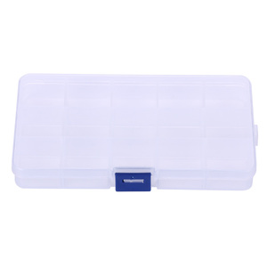 NEWUP Boîtes <span class=keywords><strong>de</strong></span> <span class=keywords><strong>rangement</strong></span> en plastique rigide 15 compartiments <span class=keywords><strong>pour</strong></span> leurres <span class=keywords><strong>de</strong></span> pêche en rivière, ruisseau, lac et océan - Product Image 4