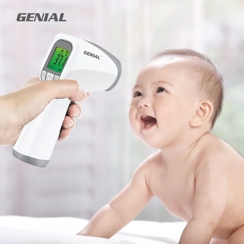 디지털 적외선 비접촉 온도계 총 레이저 아기 발열 온도 측정 성인 키즈 이마 귀 Ir 온도계
