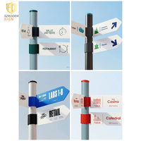 Panneau LED double face en acrylique étanche pour extérieur, idéal pour les concessionnaires et les hôtels – Signalétique directionnelle et panneau d'orientation