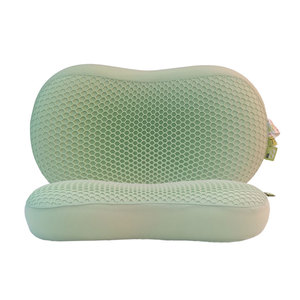 100% oreillers <span class=keywords><strong>de</strong></span> lit <span class=keywords><strong>de</strong></span> chat en coton doux avec couverture en nid d'abeille en TPE <span class=keywords><strong>forme</strong></span> <span class=keywords><strong>de</strong></span> <span class=keywords><strong>ventre</strong></span> en mousse à mémoire <span class=keywords><strong>de</strong></span> <span class=keywords><strong>forme</strong></span> pour le soutien du cou en vente - Product Image 2