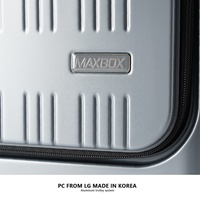 Valise rigide en PC avec doublure anti-odeur et système de compartimentation, design Maxbox, pour hommes et femmes d'affaires