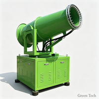 Canon à brouillard automatique de qualité industrielle pour le contrôle de la poussière sur les chantiers de démolition avec technologie à faible consommation d'eau