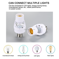 Support de lampe intelligent avec capteur PIR pour le corps humain, E27, pas de câblage nécessaire, pour couloir, escalier, garage, éclairage intérieur