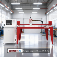 Mini machine de découpe laser à fibre de type portique CNC pour la fabrication de bijoux, le bricolage et la découpe de tôles de laiton