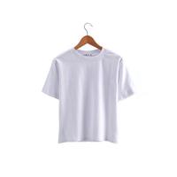 Camisetas de mujer coreanas vintage personalizadas Camisetas lisas populares con patrón de impresión único Camisetas en blanco de mujer a granel