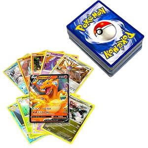 Collection de plus de 50 cartes Pokémon officielles avec 5 foils en toute combinaison et au moins 1 <span class=keywords><strong>carte</strong></span> <span class=keywords><strong>rare</strong></span> <span class=keywords><strong>GX</strong></span>, EX, FA, Tag Team Secret <span class=keywords><strong>Rare</strong></span> - Product Image 1