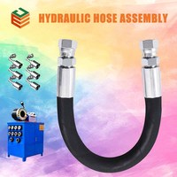 Ensemble de Tuyaux Hydrauliques à Construction Tressée Multi-Fils, Norme CE, Caoutchouc EPDM pour Applications Eau Chaude et Vapeur