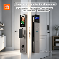 TYSH Kunci Pintu Pintar Otomatis Penuh Ai 3D Face Palm Vein Fingerprint Tuya App Tanpa Kunci Aluminium Alloy Cloud