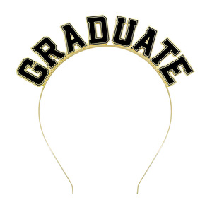 Diadema de Graduación y Tirantes para el Hombro, Sombrero de Graduación, Artículos para Fiestas de Graduación, Tiara Metálica de Graduado, Tirante de Satén para el Hombro - Product Image 4