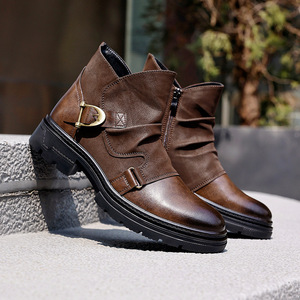 Nouvelles Bottes Tendance Homme de Haute Qualité – Polyvalentes et Décontractées pour le Quotidien, Style Cowboy, Grande Taille, Bout Pointu - Product Image 5
