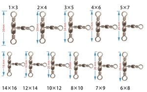 Échantillons Gratuits – Accessoires de <span class=keywords><strong>Pêche</strong></span> à la Carpe : Émerillons Triples de Type Baril pour la <span class=keywords><strong>Pêche</strong></span> - Product Image 2