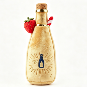 Kedi Creative Eco-Friendly <strong>Dog</strong> Plush Chew <strong>Toy</strong> Cotton Filled Wine Bottle Cup Shape Interactive Squeaky <strong>Personalised</strong> <strong>Toy</strong> - Product Image 4