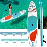 Planche à pagayer gonflable de 11 pieds/10 pieds avec accessoires SUP complets