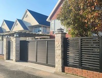 Panneaux de clôture en aluminium modernes de 1,80 m, à revêtement poudré, résistants aux UV, pour la sécurité des jardins, des cours, des terrasses résidentielles et des hôtels