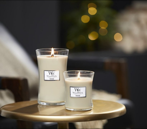 C & H برطمان شمع زجاج معطر وودويك مع أغطية مع حزمة كبيرة من شموع ثلاثية الشكل لساعة رملية - Product Image 3