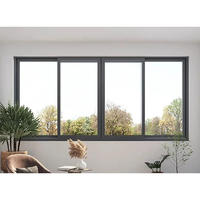 Ventana Abatible de Doble Acristalamiento Insonorizada de Estilo Popular del Sudeste Asiático, Ventanas de Aluminio Resistentes a Huracanes con Certificación NFRC