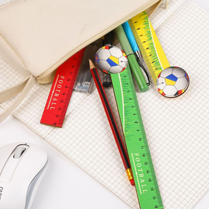 Adorable sport-thème bois signet règles Football & Soccer Party Favors pour enfants étudiants adolescents outils de mesure - Product Image 4