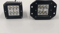 Nouveau Phare Antibrouillard LED Carré de Haute Qualité à Montage Encastré 12V 24V, Faisceau Spot et Diffuse, 4 Pouces 18W, pour Camion et Véhicules Tout-Terrain