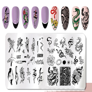 2025 personnalisé <span class=keywords><strong>noël</strong></span> conception Nail Art estampage plaque acier inoxydable métal 6*12cm ongles transfert impression timbre <span class=keywords><strong>modèle</strong></span> - Product Image 6