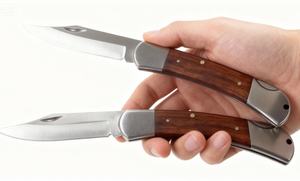 高炭素鋼工業グレード屋外折りたたみナイフ銅ハンドルサバイバル狩猟釣りキャンプEDC OEMギフトD013 2.5mm - Product Image 4