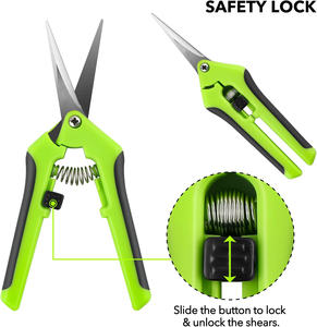 Tijeras de Podar de Acero Inoxidable Verde, Tijeras de Jardín de Precisión para Podar Plantas, Podadora Manual para Uso en Exteriores - Product Image 4