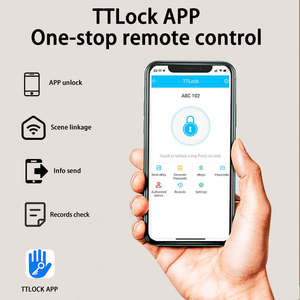 Cerradura Digital Inteligente TTlock con Huella Dactilar, Contraseña, Tarjeta y Llave, Entrada sin Llave para Casa, <span class=keywords><strong>Apartamento</strong></span> <span class=keywords><strong>en</strong></span> <span class=keywords><strong>Alquiler</strong></span> - Product Image 4