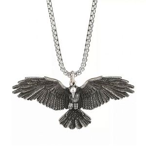 Viking Jewelry Titanium Steel Necklace Eagle Pendant Chain Necklace Jewelry for Men Boys Chains Pendant Necklace <b>Choker</b> Male - Product Image 4