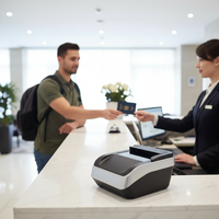 Lecteur de passeport CMOS OCR MRZ RFID Sinosecu pour ordinateur de bureau, scanner de vérification d'identité ICAO 9303 pour l'enregistrement en agence de voyage, en stock