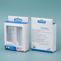 Boîte d'emballage en carton personnalisable et écologique pour adaptateur de voyage 15W et chargeur, pour l'électronique grand public
