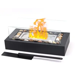 Hot bán Ethanol lò sưởi không khói hố lửa ngoài trời bảng lò sưởi nóng smores Maker xách tay bảng Top hố lửa