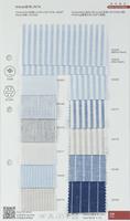 Tissu tissé rayé teint en fil, 55 % lin 45 % coton, écologique, pour chemises formelles et décontractées, uniformes homme, femme, enfant - Meilleure vente
