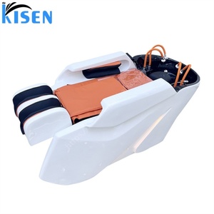 KISEN Electric Head Spa Treatment Therapy Water Circulation Fully Massage Shampoo <b>Bed</b> Hair Washing Chair Head Spa Shampoo <b>Bed</b> - Product Image 3