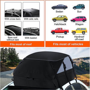 Échantillon gratuit Sac de toit de voiture sur mesure grande capacité en PVC robuste 500D bâche PVC porte-bagages de toit de voiture avec sangles renforcées - Product Image 5