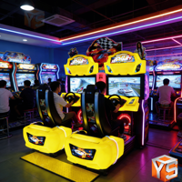 Machine d'arcade de course automobile ZDYS avec niveaux de difficulté réglables