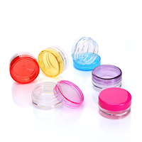 Contenants cosmétiques 3g 5g en plastique PS, pots à crème 3ml 5ml, mini pots ronds vides